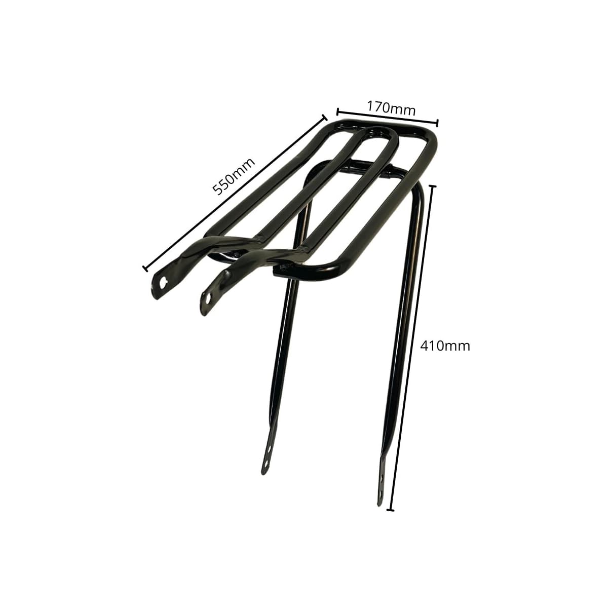 Bagageiro de Bicicleta Tubular Aro 26 Pro Roll Preto
