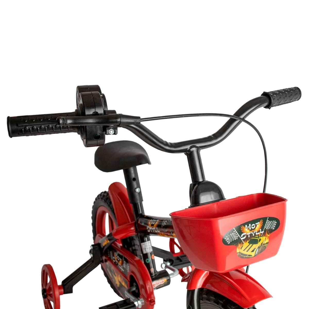 Bicicleta Aro 12 Styll Hot Preto Vermelho