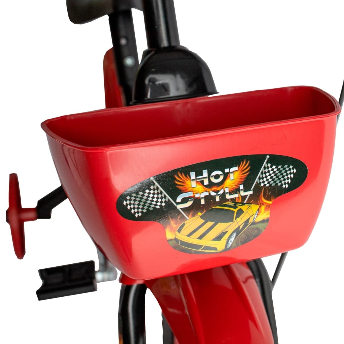 Bicicleta Aro 12 Styll Hot Preto Vermelho