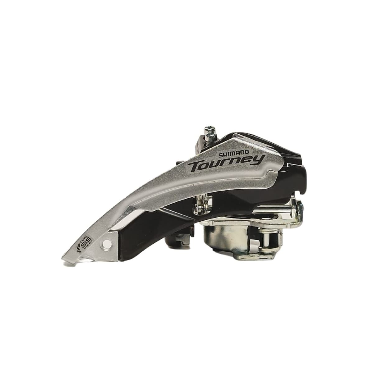 Cambio Dianteiro Shimano Tourney TY-500 34,9mm Dual Pull Cromado Para Pedivela Reduzido