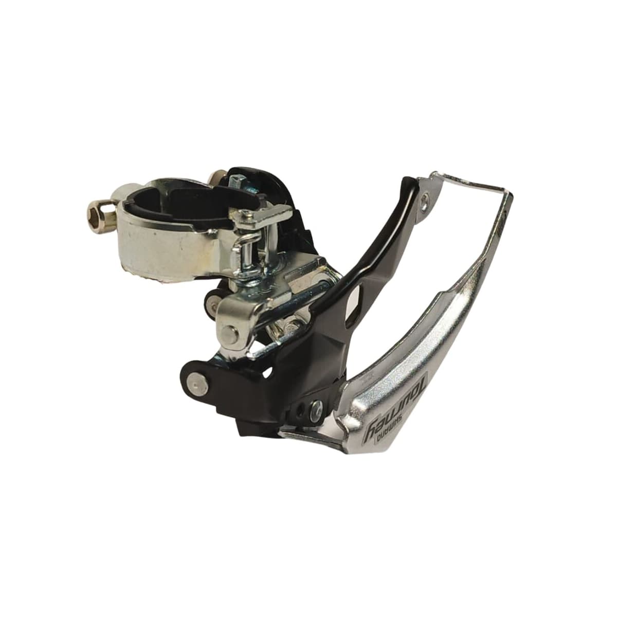 Cambio Dianteiro Shimano Tourney TY-500 34,9mm Dual Pull Cromado Para Pedivela Reduzido