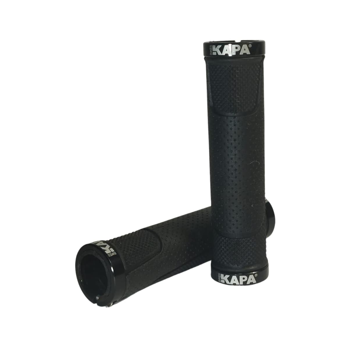 Manopla Bike Com 2 Travas Kapa Kraton Preto Gel 130mm