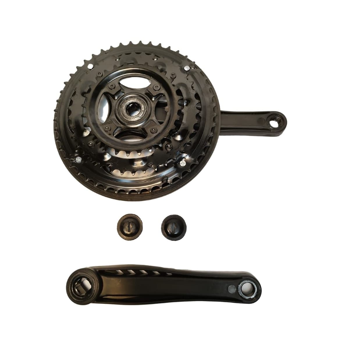 Pedivela Aço Triplo LTX 28/38/48D Index Preto 175mm Ponta Quadrada Com Protetor