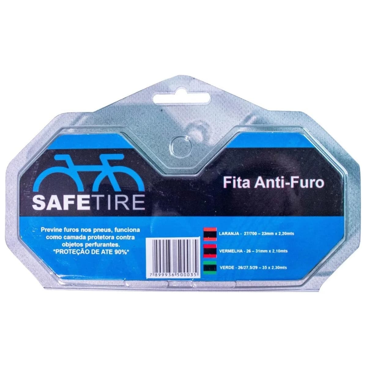 Fita Anti-Furo Safetire Para Pneu 27/700 23mm Laranja