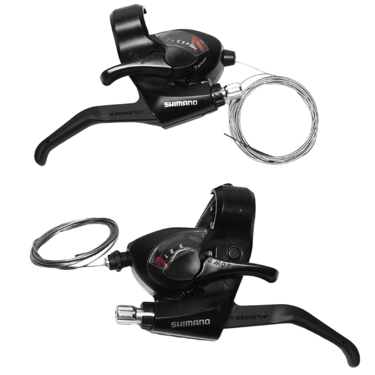 Alavanca Cambio Ez-Fire Shimano Tourney EF-41 21M Aço