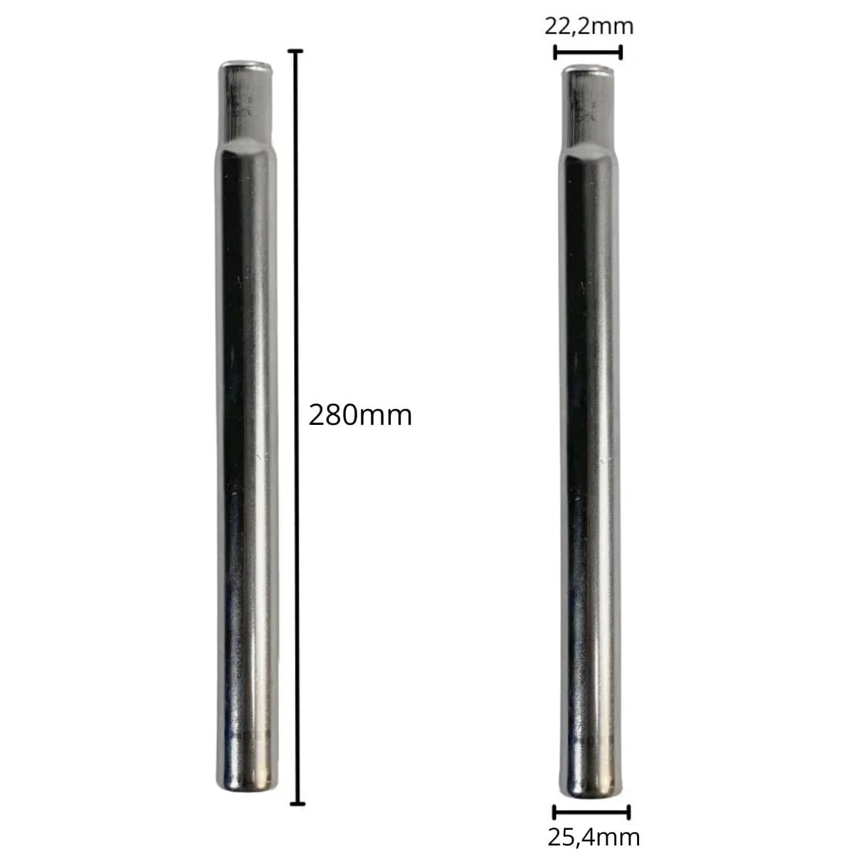 Canote de Selim AMR Aço 25,4mm X 280mm Cromado