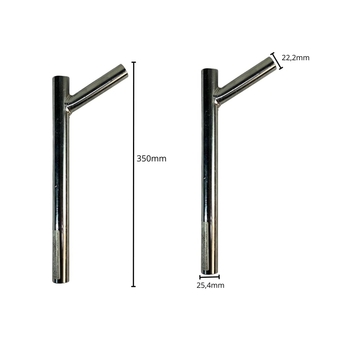 Canote de Selim Tubo Cross Aço 25,4mm X 330mm Cromado