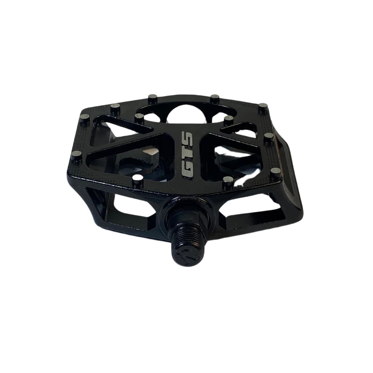Pedal Bike GTS Plataforma Inglês 9/16 Aluminio Preto (Alto-Relevo)