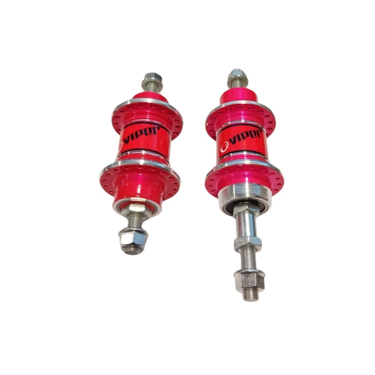 Cubo Alumínio Rosca Viper 36 Furos Com Rolamento Rosa Metálico