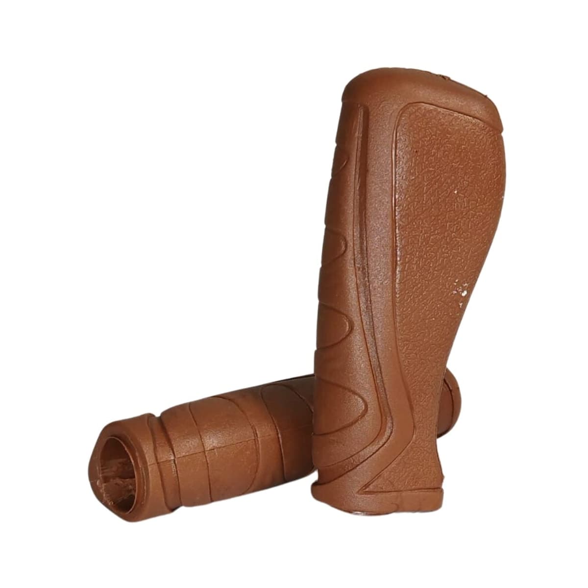 Manopla Bike Volpx Confort Marrom Borracha 120mm
