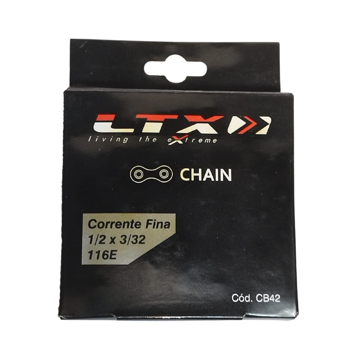 Corrente Fina LTX 1/2x3,32 116 Elos Preto Comum 6V