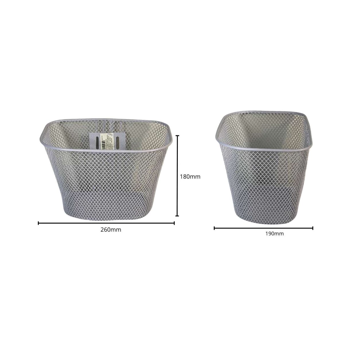 Cesta de Bicicleta Oval Aro 16 Importado Aço Branco