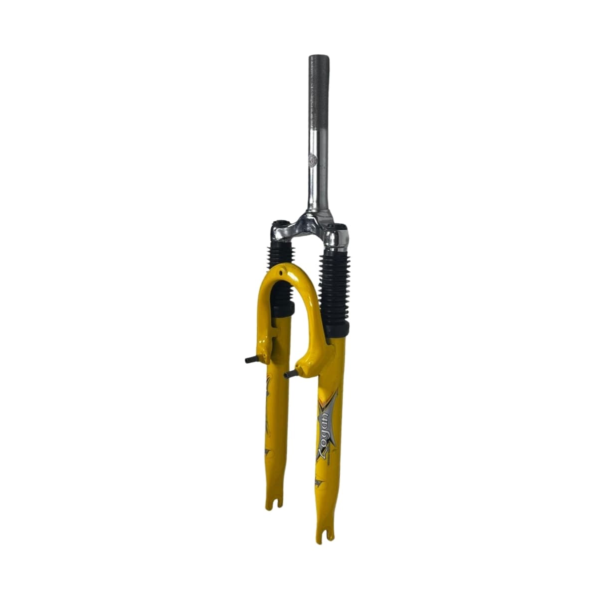 Garfo Suspensão Bike Aro 24 Logan Standard Aço Amarelo