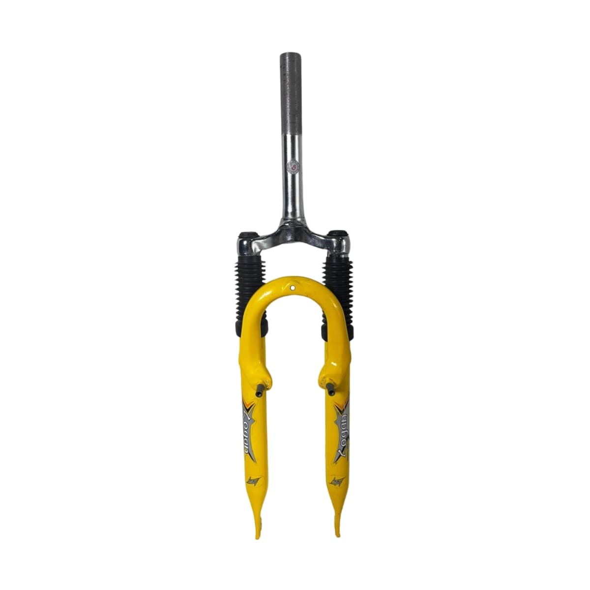 Garfo Suspensão Bike Aro 24 Logan Standard Aço Amarelo