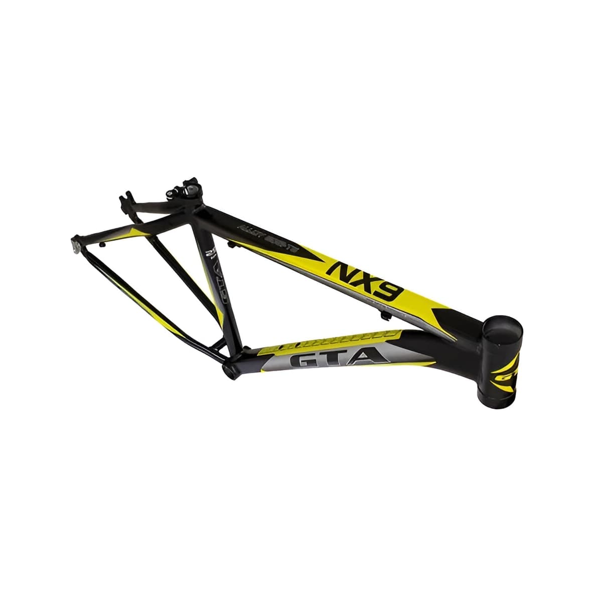 Quadro de Bicicleta 29 MTB GTA NX9 Preto e Amarelo