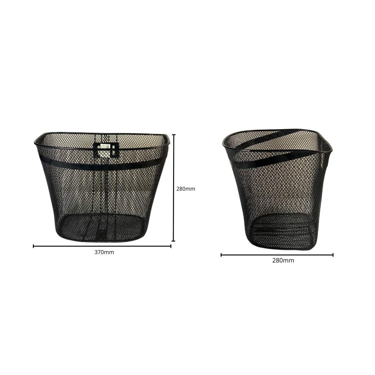 Cesta de Bicicleta Grande Aro 26 Volpx Aço Preto