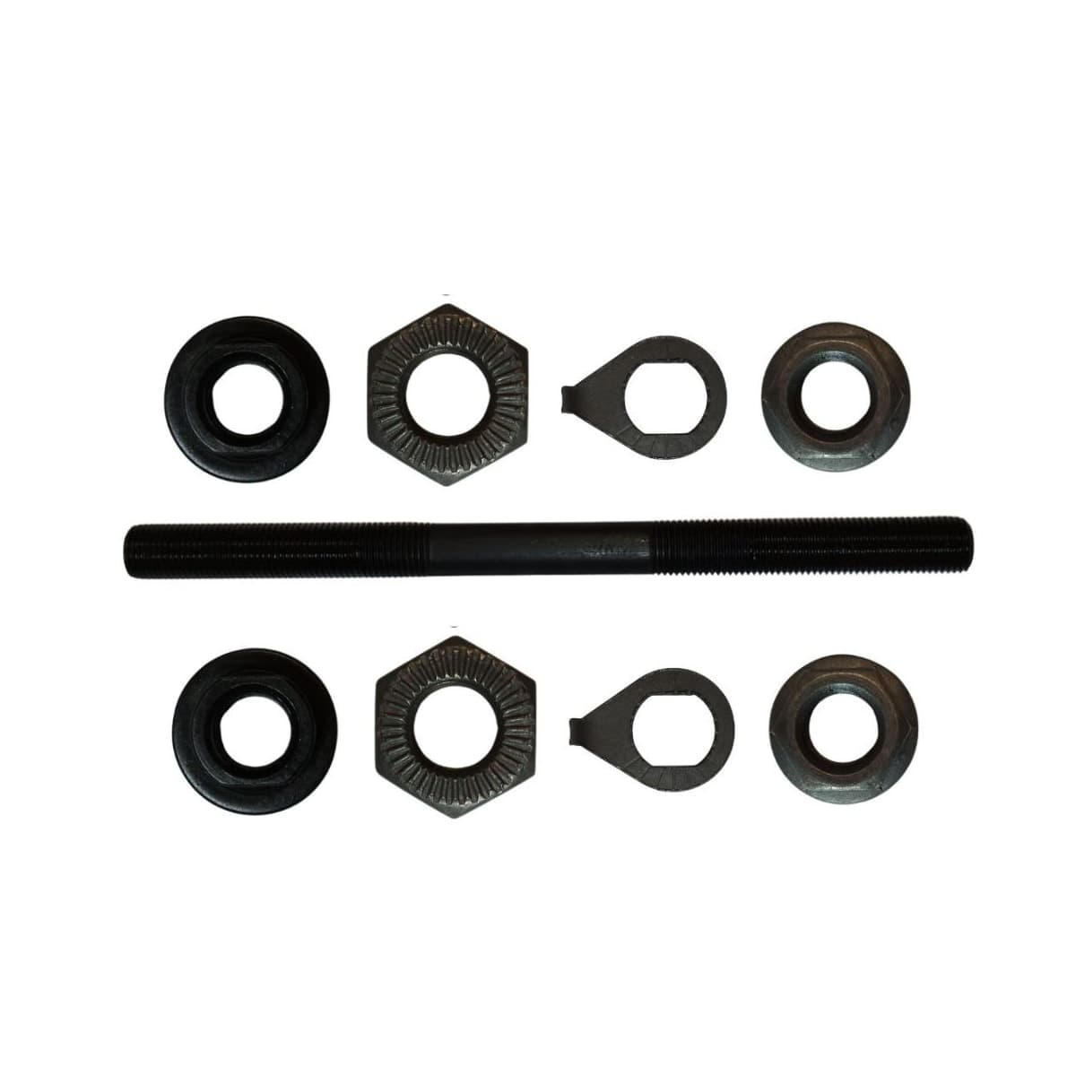 Eixo Dianteiro Importado 140mm Aço Preto Grosso 3/8