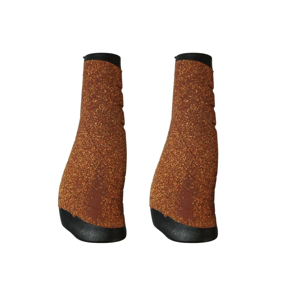 Manopla Bike Garra7 Confort Cortiça Marrom Borracha 136mm