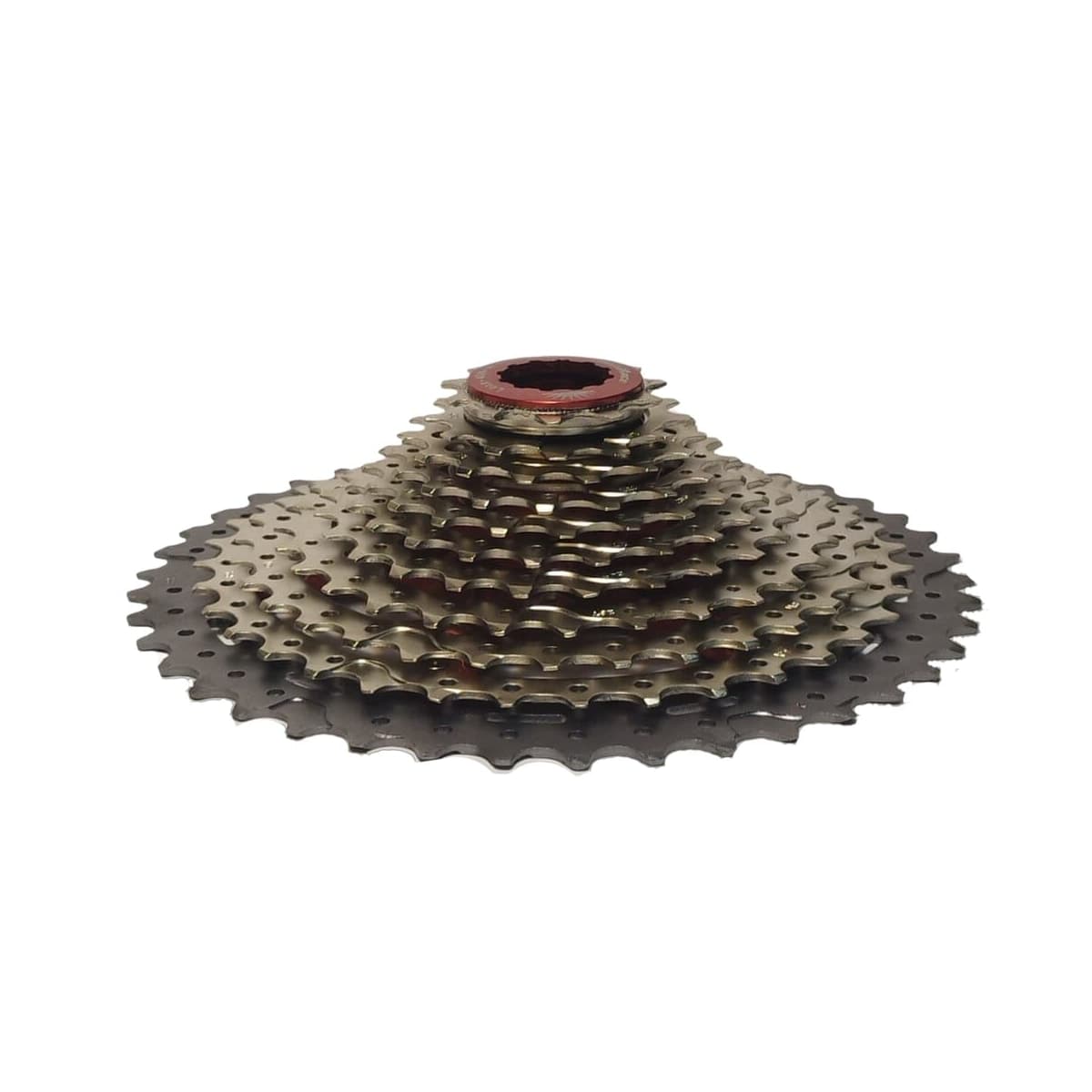 Cassete 11 Velocidades Sunrace MX8 Index Cromado com Aranha Vermelha 11/42D