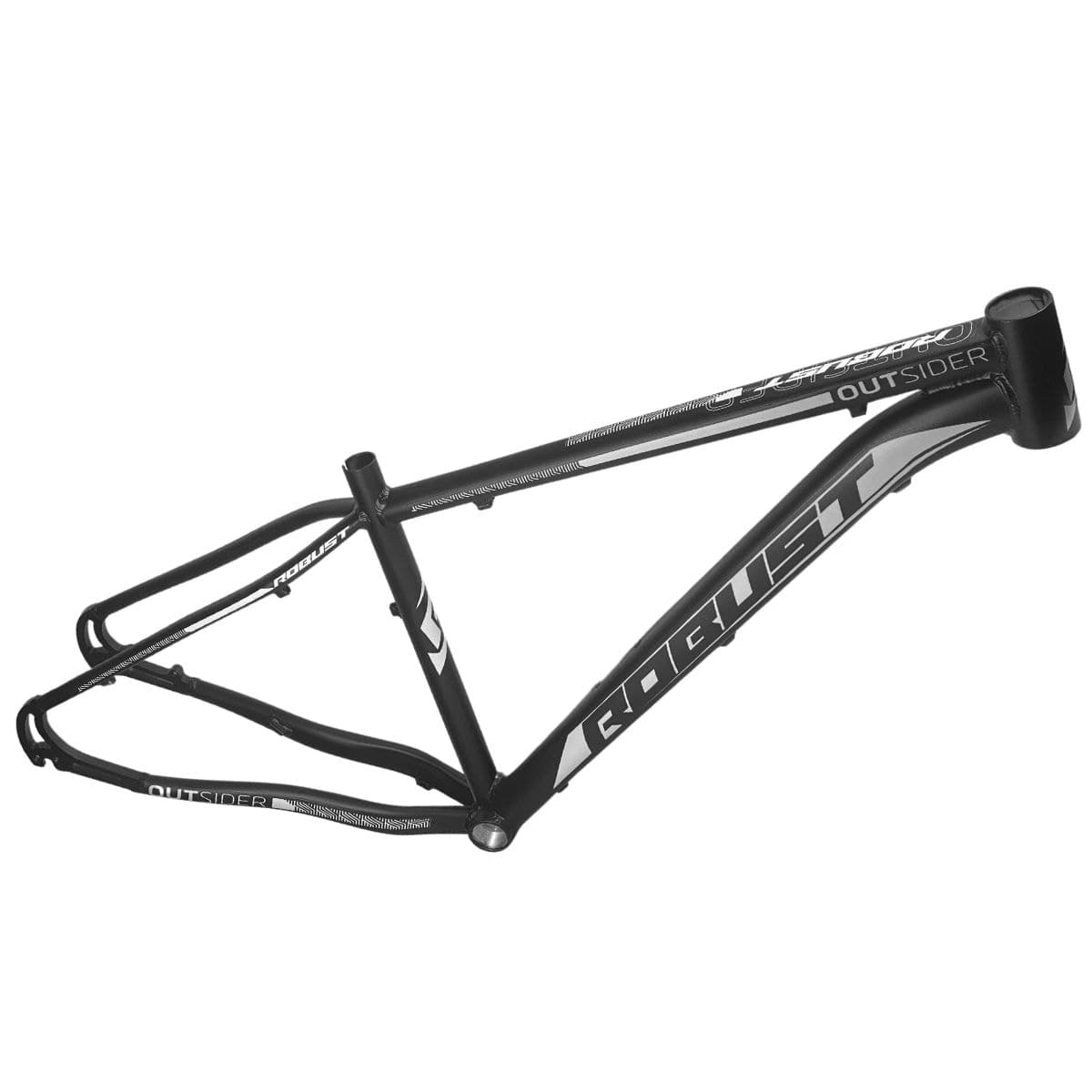 Quadro de Bicicleta 29 MTB Robust Outside Preto Fosco e Branco - T17