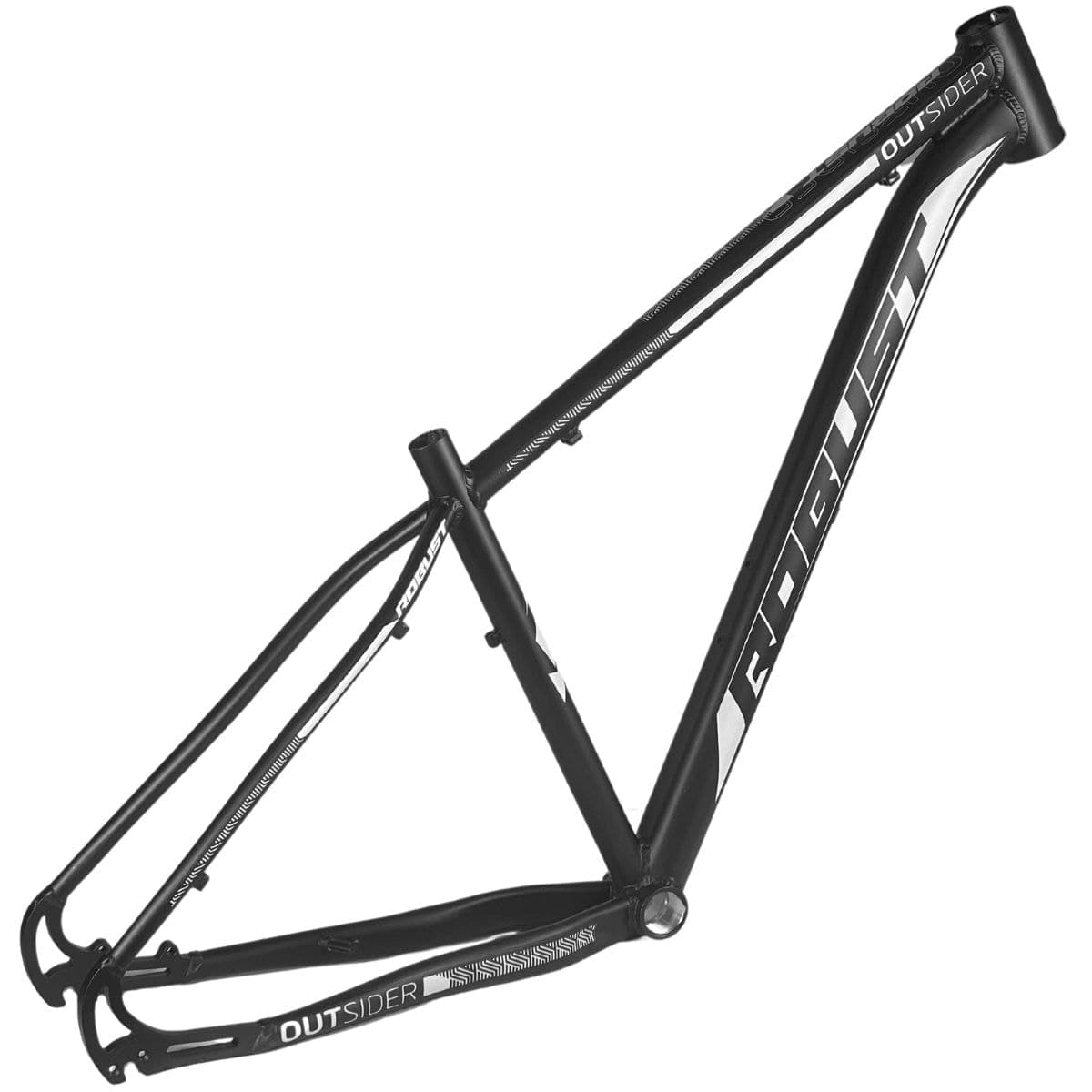 Quadro de Bicicleta 29 MTB Robust Outside Preto Fosco e Branco - T17