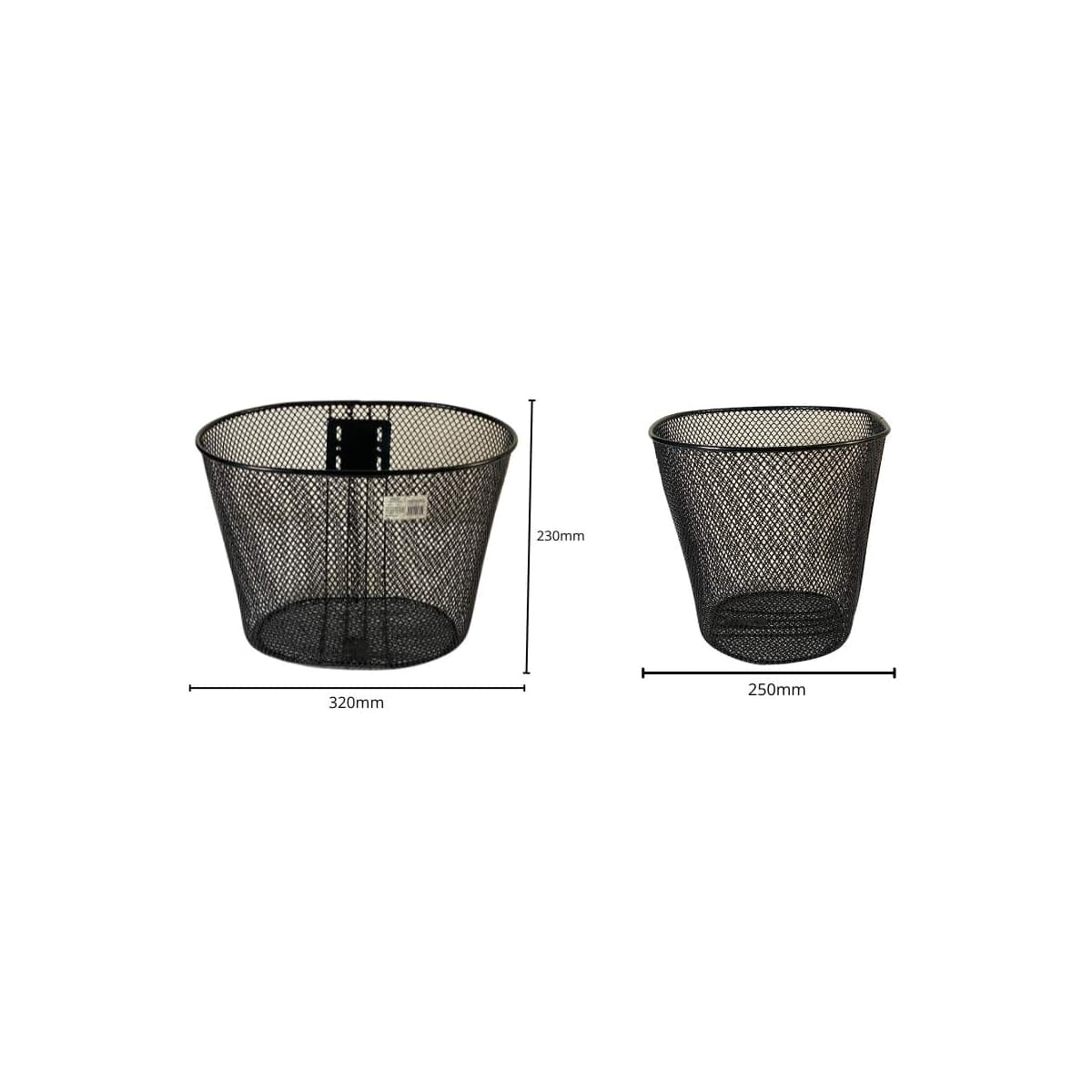 Cesta de Bicicleta Média Aro 26 Volpx Aço Preto