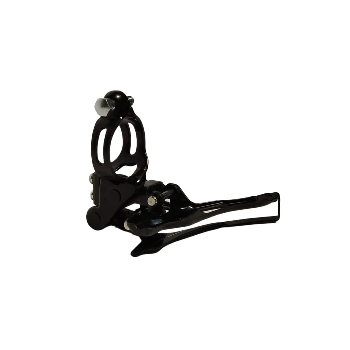 Cambio Dianteiro Shimano Tourney TZ-500 31,8mm Puxa Por Cima Preto Para Pedivela Reduzido