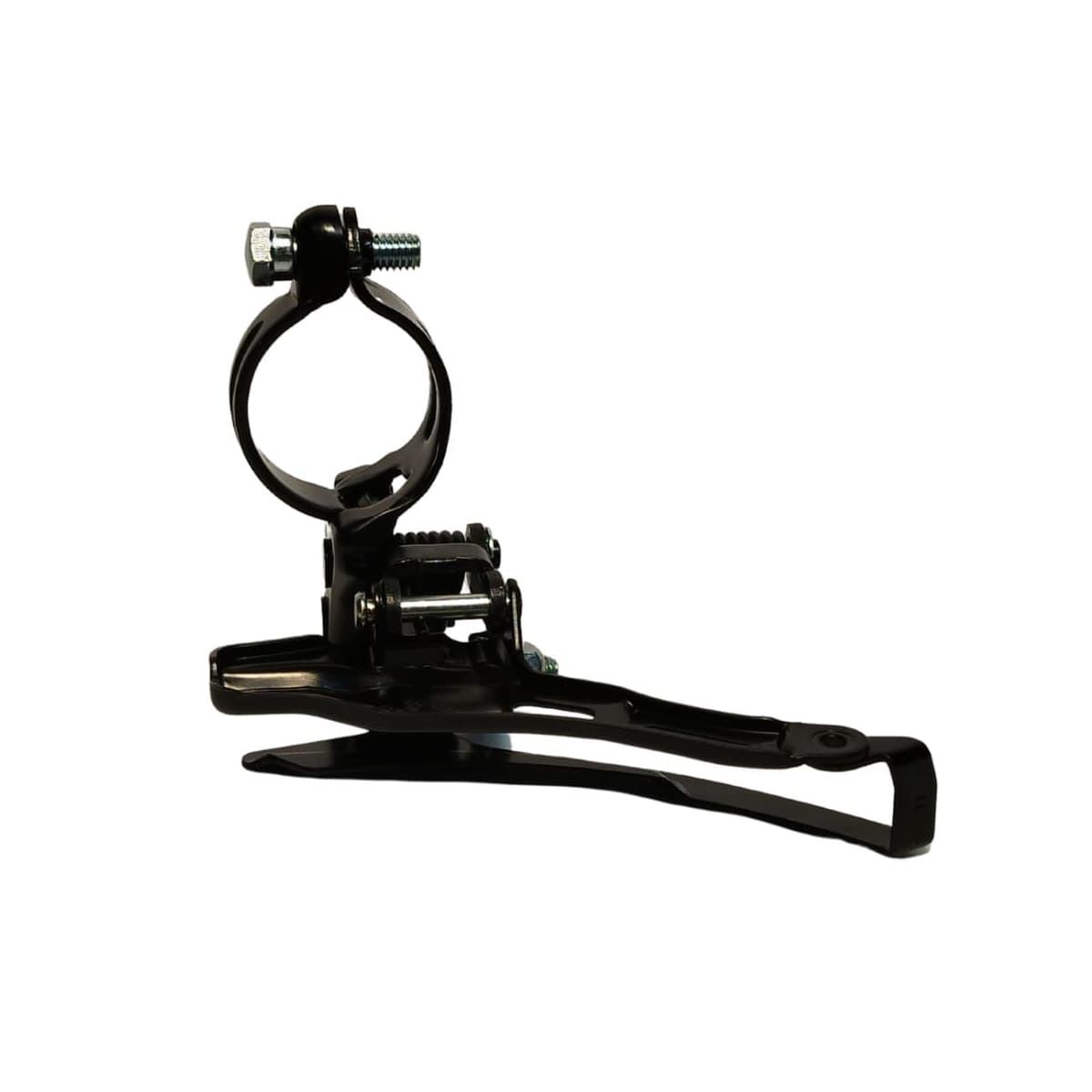 Cambio Dianteiro Shimano Tourney TZ-500 31,8mm Puxa Por Cima Preto Para Pedivela Reduzido