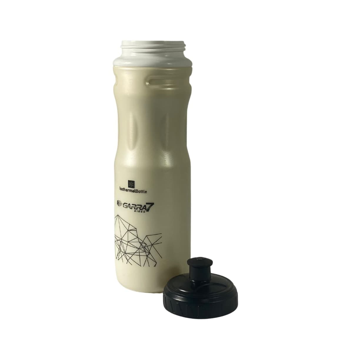 Garrafa Caramanhola Isotérmica 600ml Garra7 Take And Go Pérola