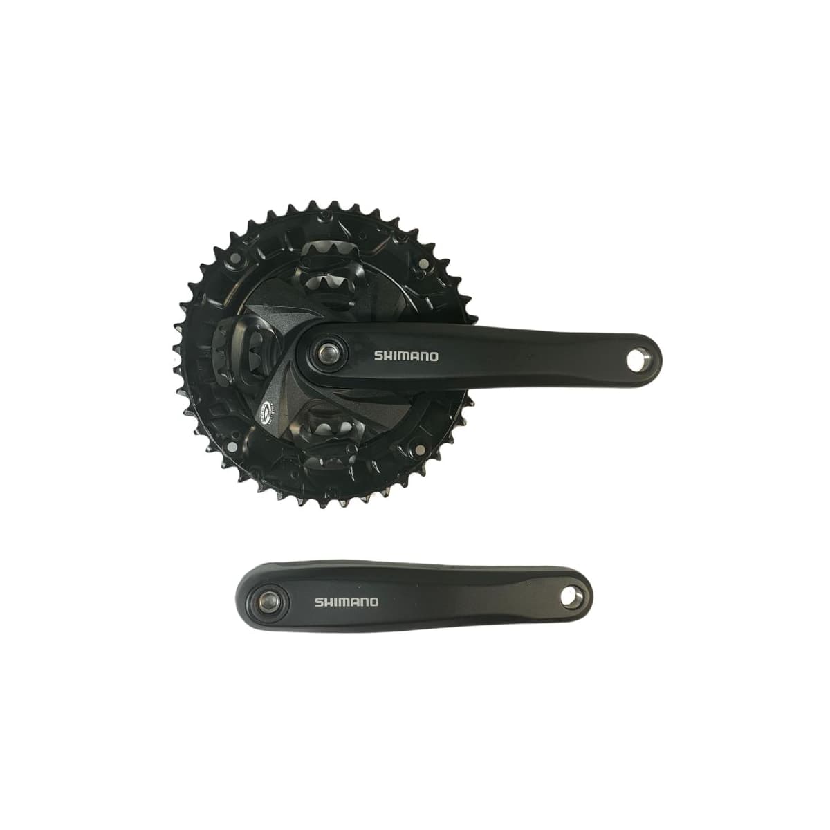 Pedivela Alumínio Triplo Shimano Altus M371 22/32/44D Preto 175mm