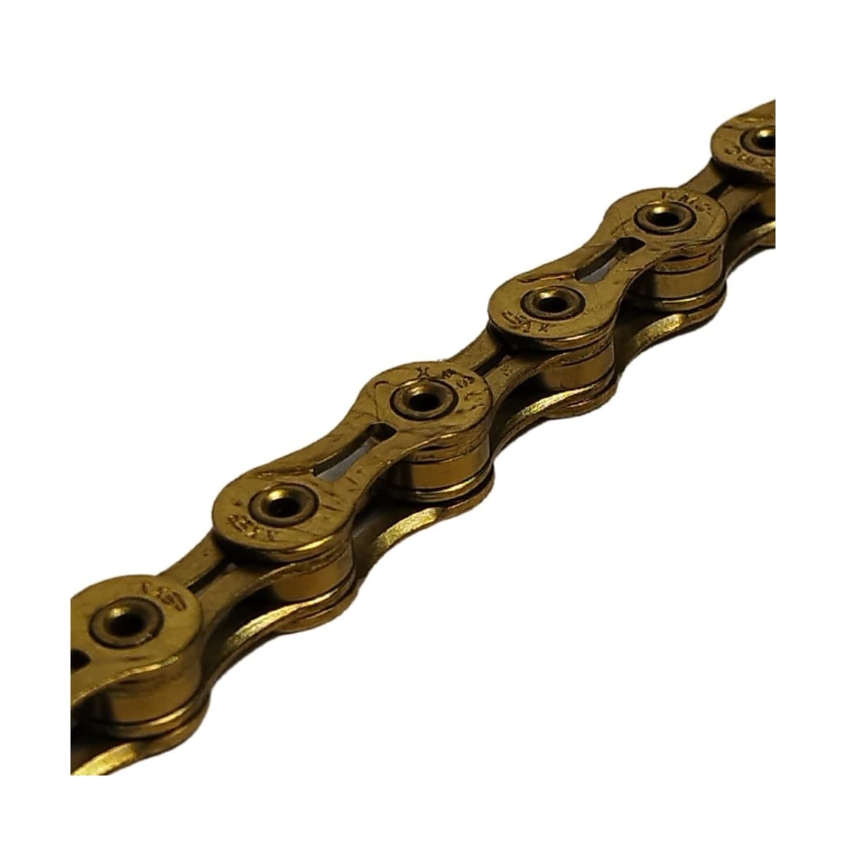 Corrente Fina KMC X9-SL 1/2x11/128 116 Elos Dourado Index 9V Vazada