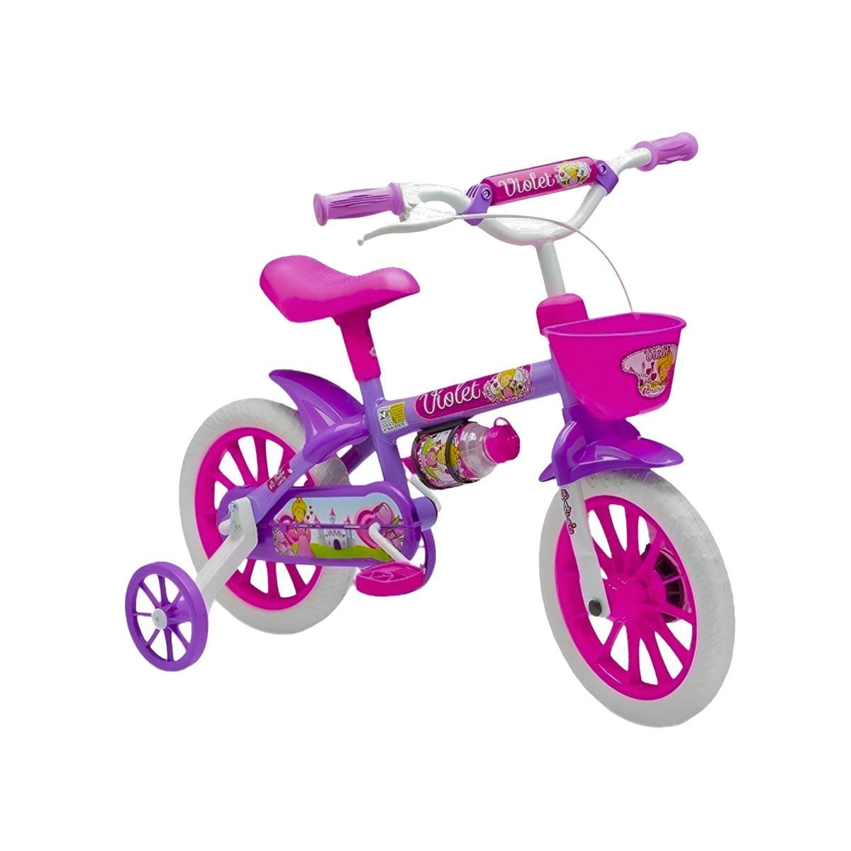 Bicicleta Aro 12 Nathor Violet Violeta e Lilas