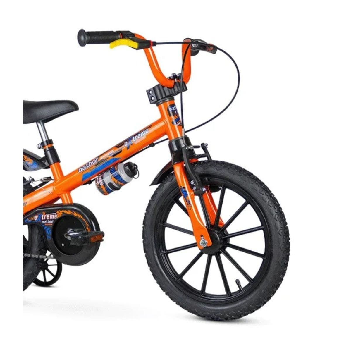 Bicicleta Aro 16 Nathor Exreme Preto e Laranja