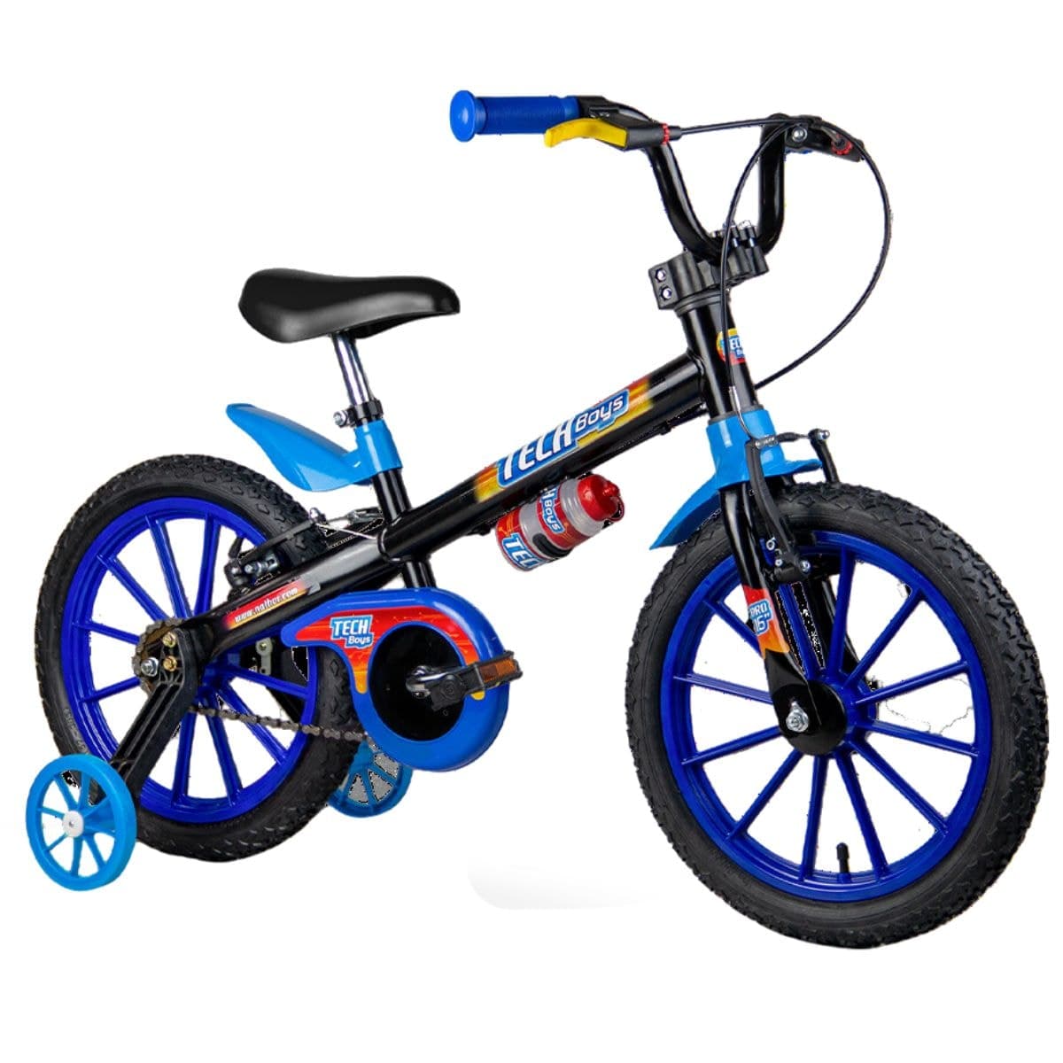 Bicicleta Aro 16 Nathor Tech Boys Preto Azul
