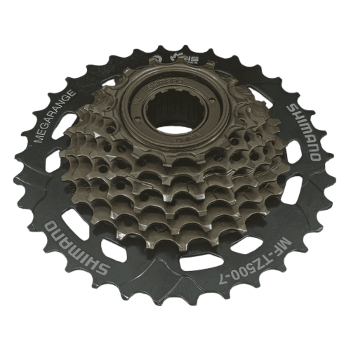 Roda Livre 7 Velocidade Shimano Tourney TZ-500 Index Marrom 14/34D