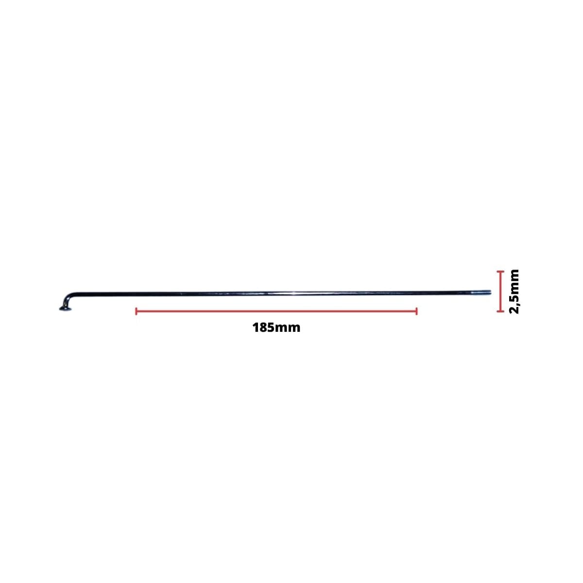 Raio Grosso 185x2,5mm Aço Importado Comum Zincado Groza