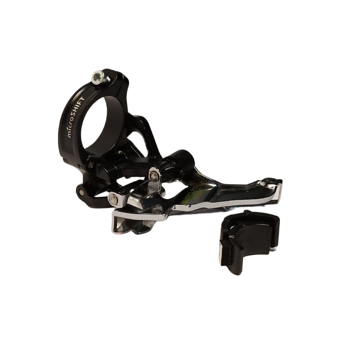 Cambio Dianteiro Microshift M853-B 34,9mm Dual Pull Cromado Para Pedivela Reduzido