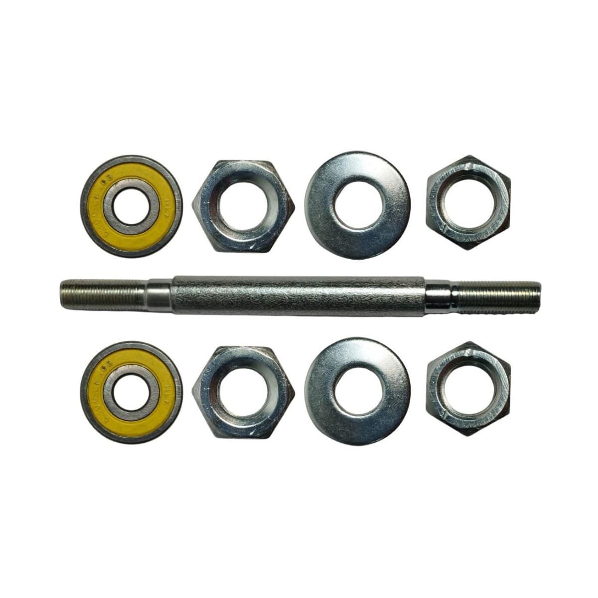 Eixo Dianteiro Com Batente Nek 140mm Aço Prata Grosso 3/8