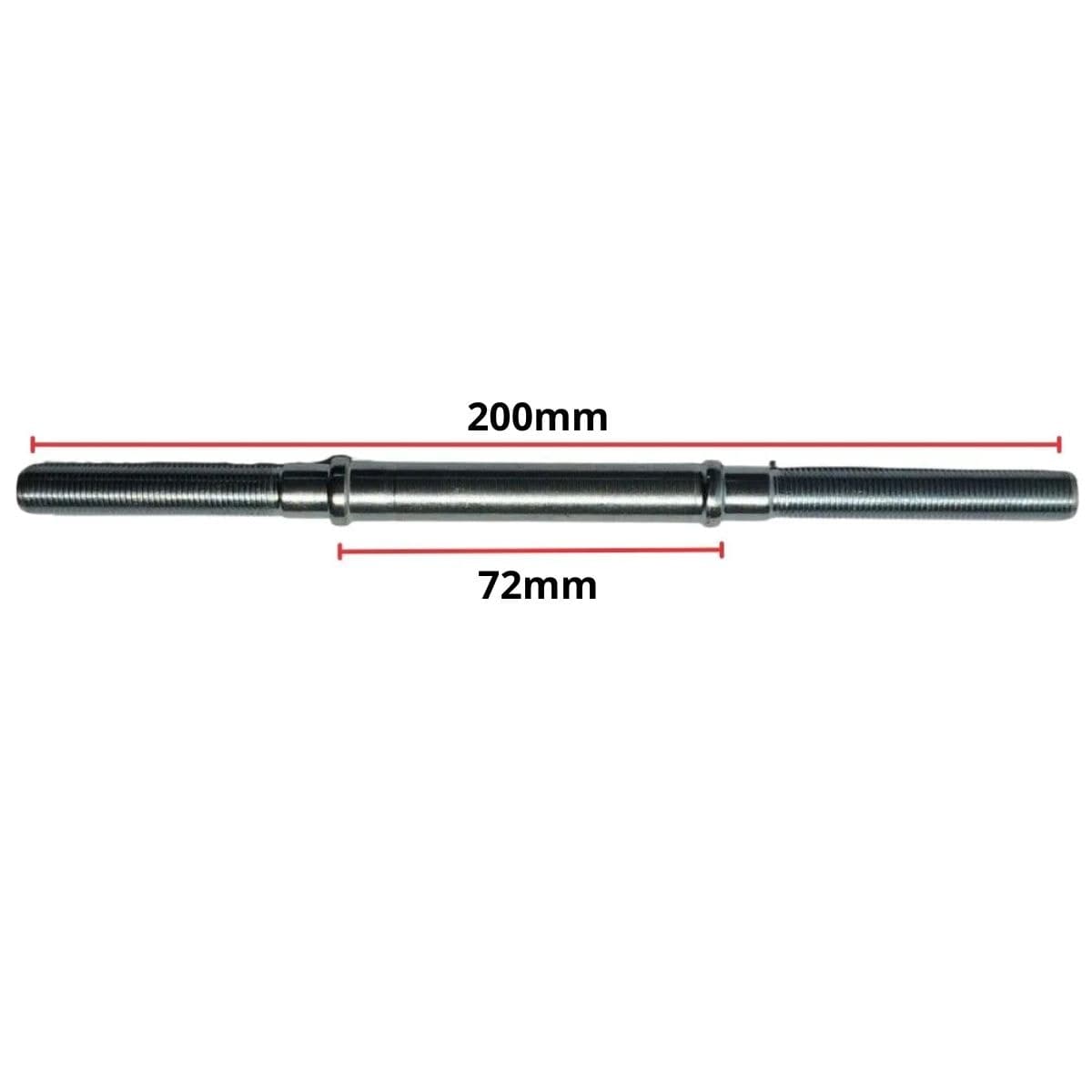 Eixo Traseiro Nek 200mm Aço Zincado Grosso 3/8