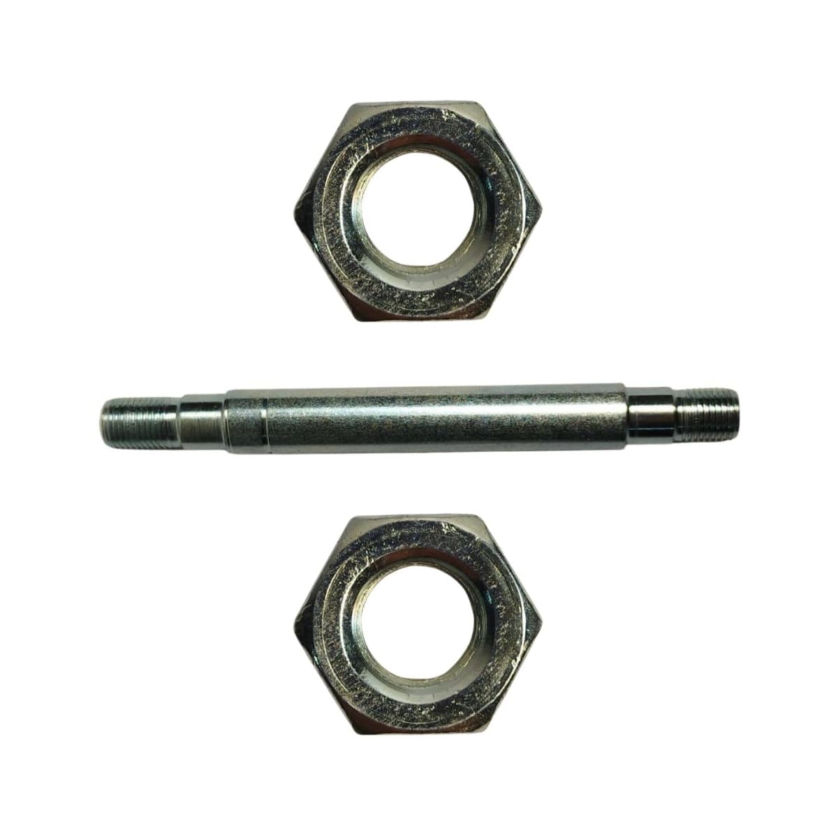 Eixo Dianteiro Furado Nek Bravo1 110mm Aço Prata Grosso 3/8