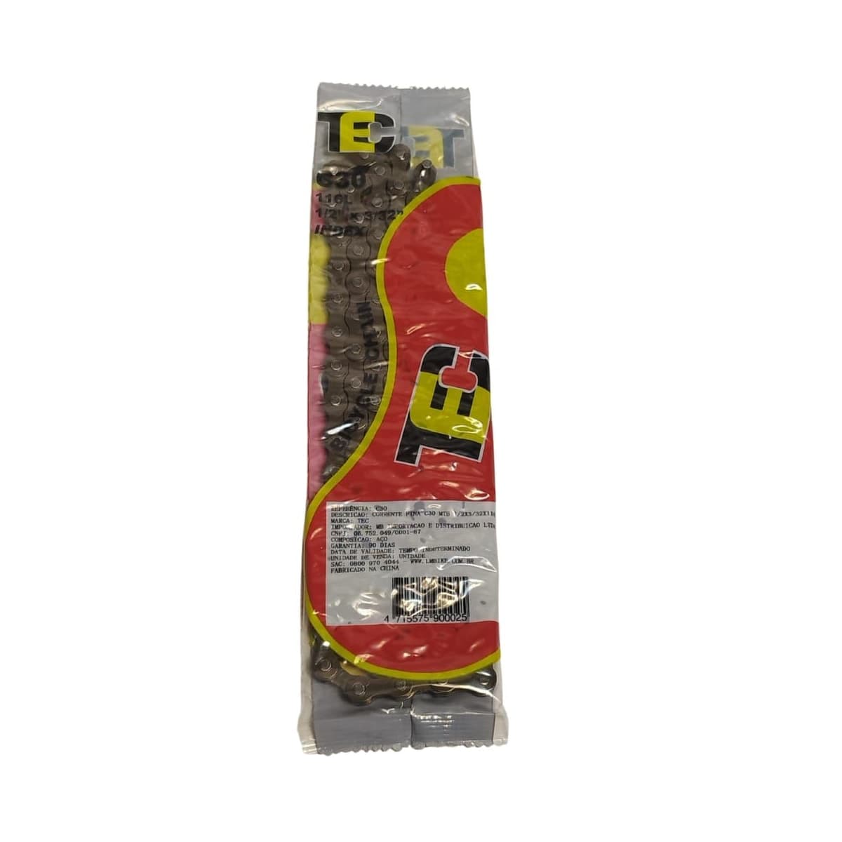 Corrente Fina TEC C30 1/2x3,32 116 Elos Preto Index 6/7V
