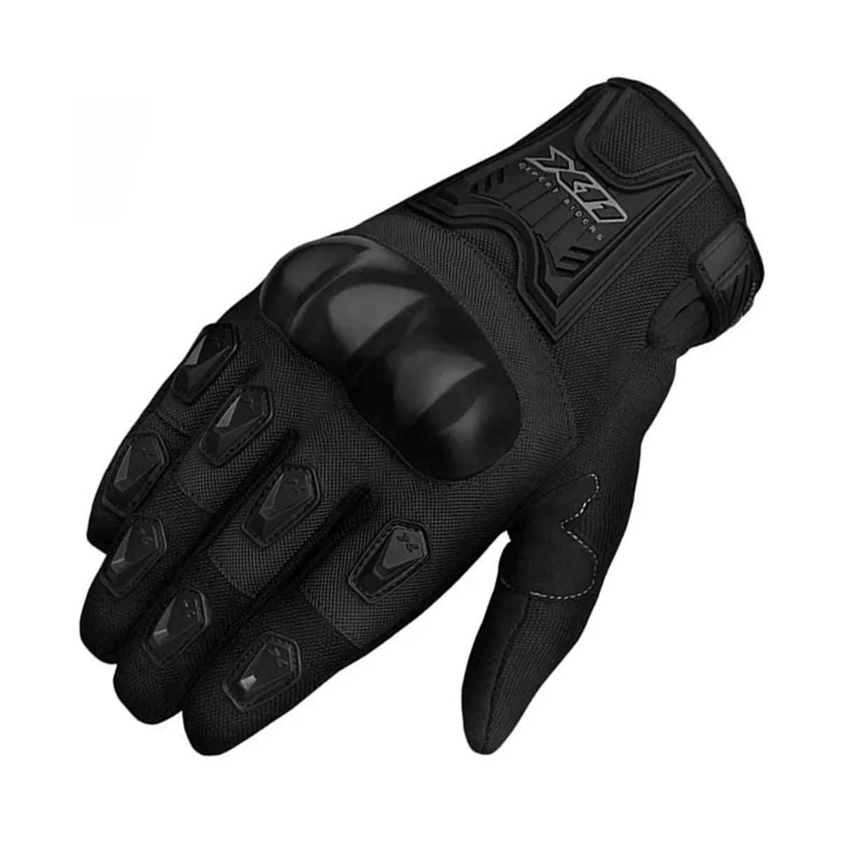 Luva Bike X-11 Blackout Fechada Motociclista Tamanho G