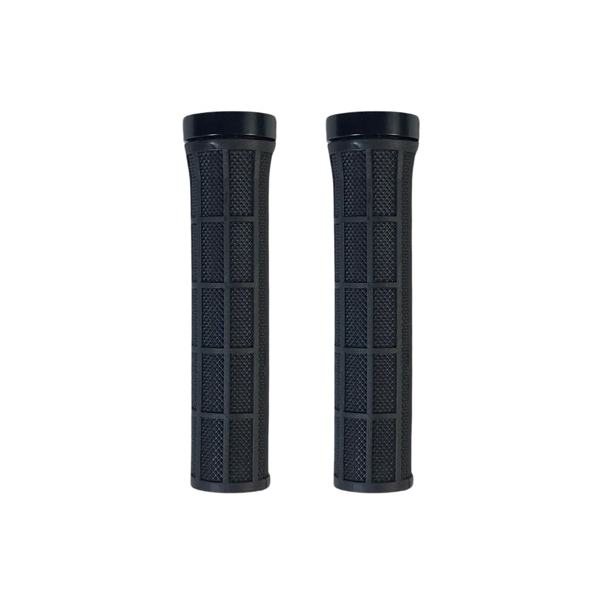Manopla Bike Com Trava GTS Preto Borracha 130mm