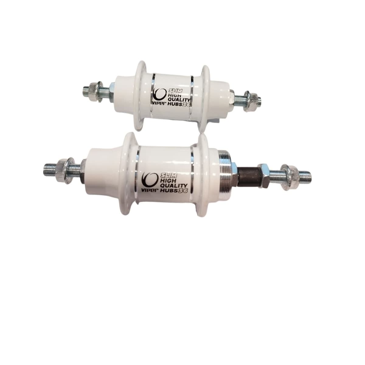 Cubo Alumínio Rosca Viper 36 Furos Com Rolamento Branco