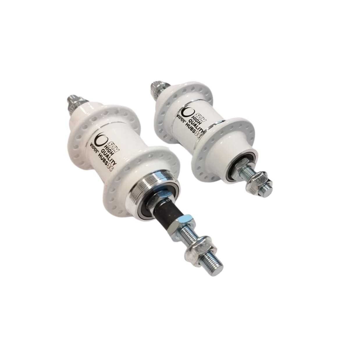 Cubo Alumínio Rosca Viper 36 Furos Com Rolamento Branco