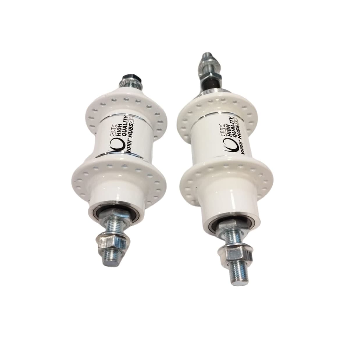 Cubo Alumínio Rosca Viper 36 Furos Com Rolamento Branco