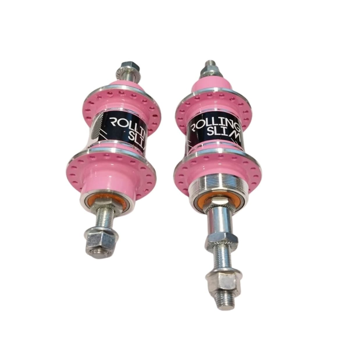 Cubo Alumínio Rosca Viper 36 Furos Com Rolamento Rosa