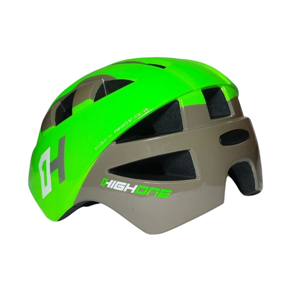 Capacete Bike Infantil High One Bike Baby Verde e Cinza - P