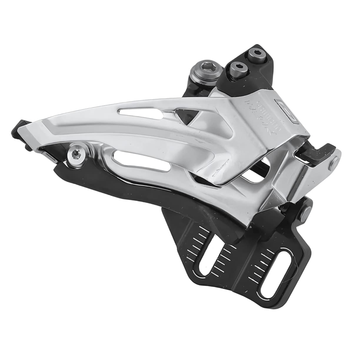 Cambio Dianteiro Shimano M6025 E-Type Puxa por Baixo Prata