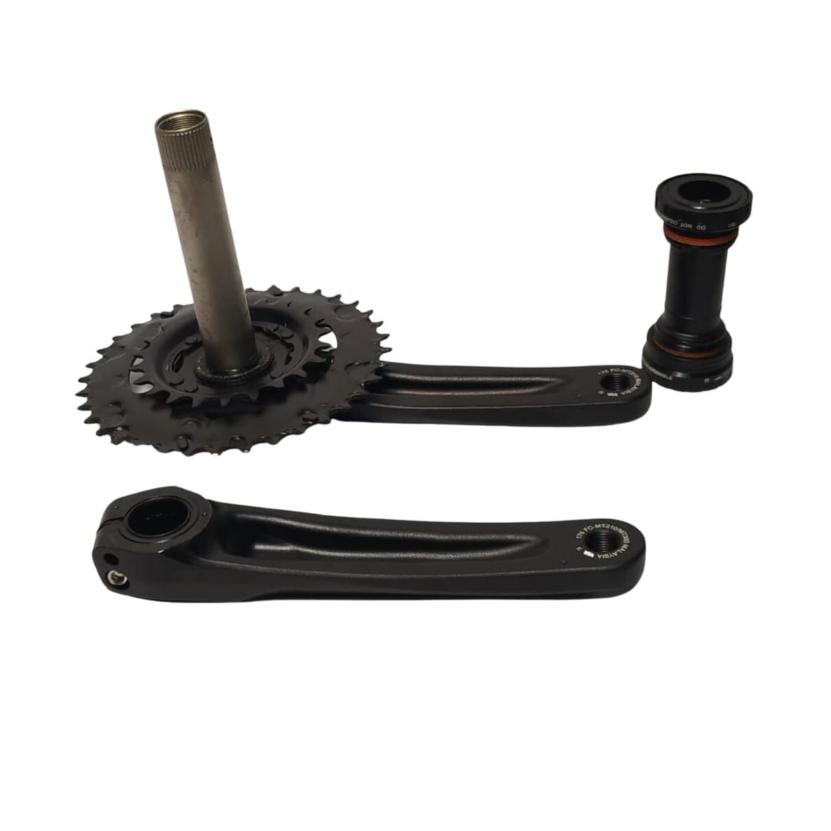 Pedivela Alumínio Duplo Shimano Altus MT-210 22/36D Preto 175mm Hollowtech 9V